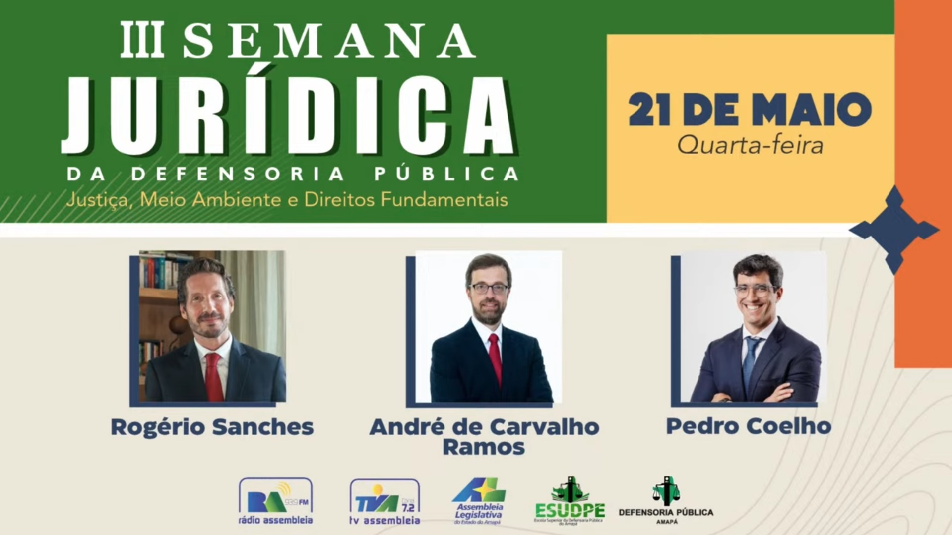 Capa do video III Semana Jurídica da Defensoria Pública do Amapá - Dia 1